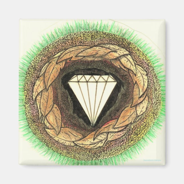 Aimant Le diamant est formé sous une grande pression (Devant)