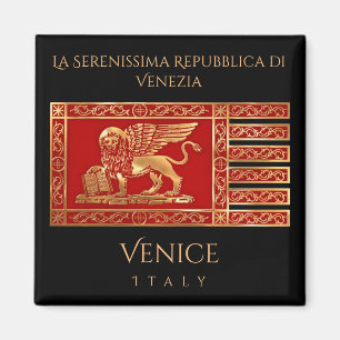 Aimant Le drapeau de Venise, Italie