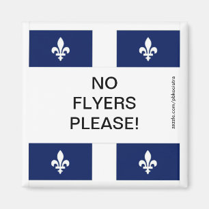 Aimant Le drapeau du Québec aucuns insectes satisfont