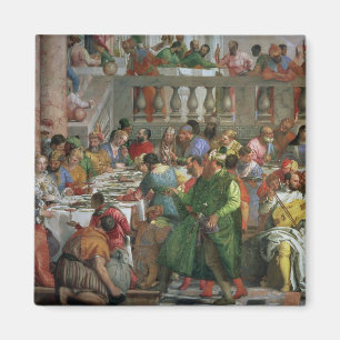 Aimant Le festin de mariage chez Cana, détail de régale