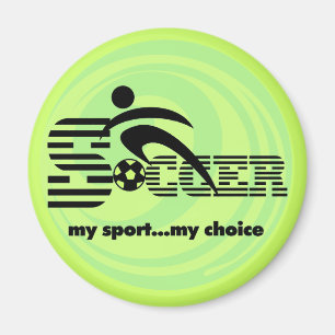Aimant Le football mon T-shirts et cadeaux de sport