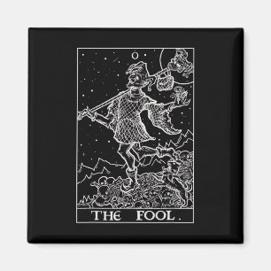 Aimant Le fou Tarot Card Court Jester Halloween gothique