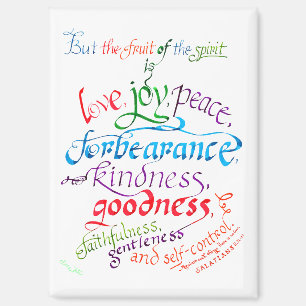 Aimant Le fruit de l'Esprit Bible Verse