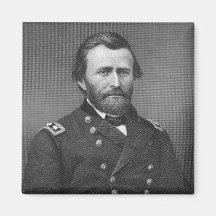 Aimant Le général Ulysses Simpson Grant, gravé après une 