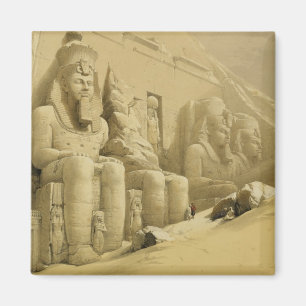 Aimant Le grand temple d'Abu Simbel, Nubia, de "Egypte