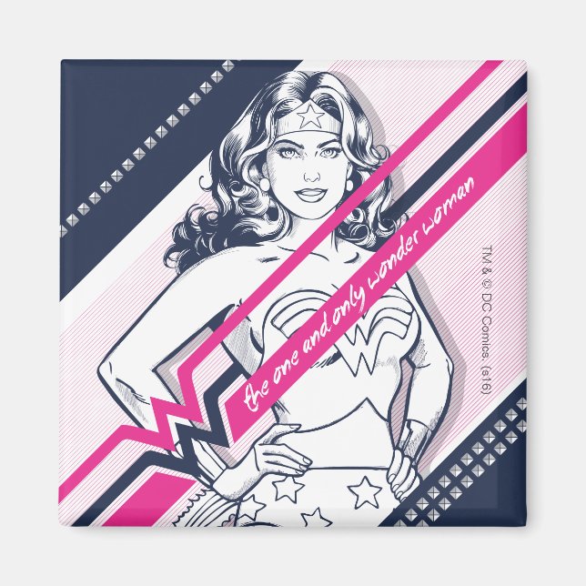 Aimant Le Graphique Rétro De La Femme La Seule Et Unique  (Devant)