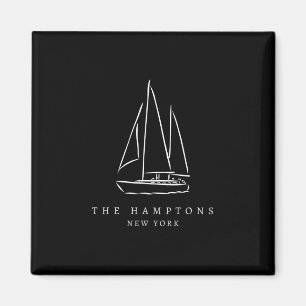 Aimant Le Hamptons New York Yacht Club Voile Souvenir