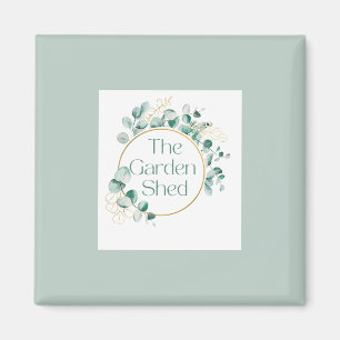 Aimant Le Jardin Abri à Café, Cadeau de Verdure Botanique