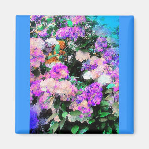 Aimant Le jardin aux fleurs de maman