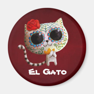 Aimant Le jour du chat mou mort