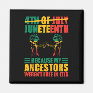 Aimant Le Jumelage Afro-Américain Est Mon Jour D'Indépend