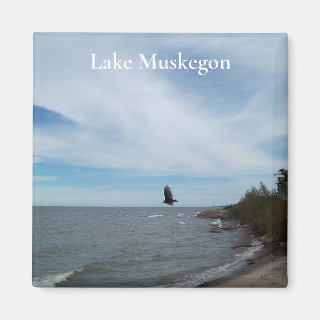 Aimant Le lac Muskegon (Devant)