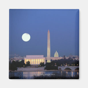 Aimant Le Lincoln Memorial, monument de Washington, USA