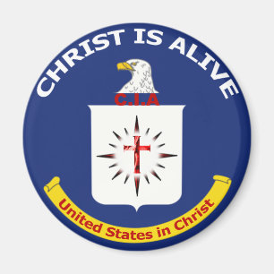 Aimant Le logo CIA le "Christ est vivant "
