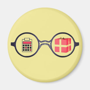 Aimant "Le logo du comptable doué"
