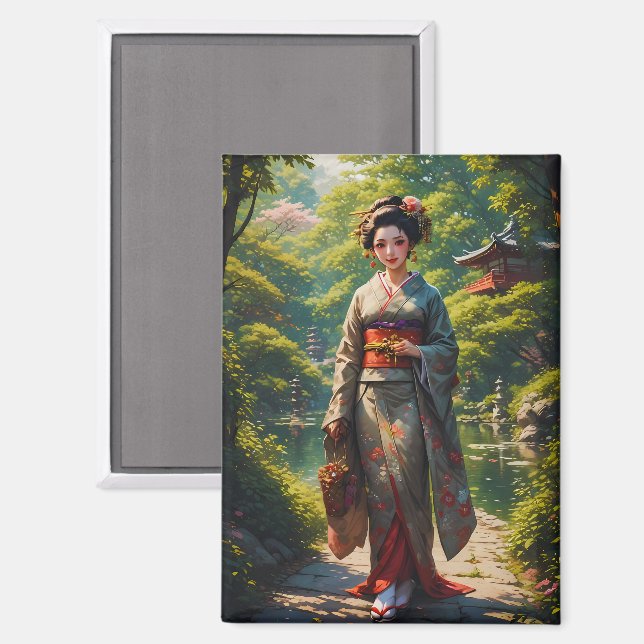 Aimant Le Maiden du jardin vert (Recto/Verso)