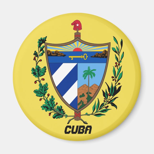 Aimant Le manteau du Cuba arme l'aimant de cuisine (Devant)