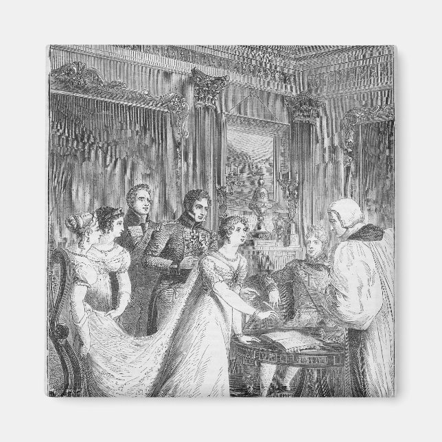 Aimant Le mariage de la princesse Charlotte de (Devant)