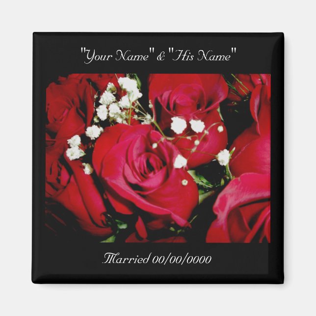 Aimant Le Mariage rose se souvient de l'aimant (Devant)