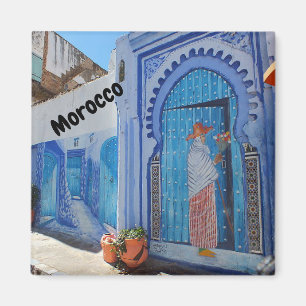 Aimant Le Maroc chefchaouen cadeau