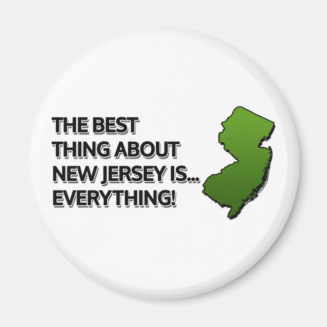 Aimant Le meilleur du New Jersey, c'est... Tout ! (Devant)