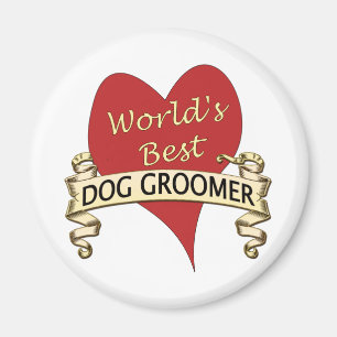 Aimant Le meilleur Groomer du chien du monde
