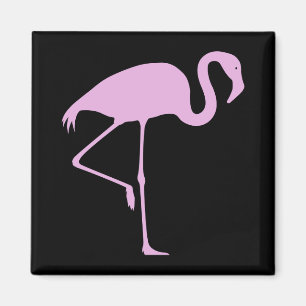 Aimant Le meilleur noir de Flamant rose de rose des prix