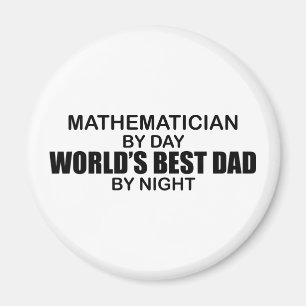 Aimant Le meilleur papa du monde - mathématicien