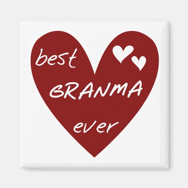 Aimant Le meilleurs T-shirts et cadeaux de Granma de (Devant)