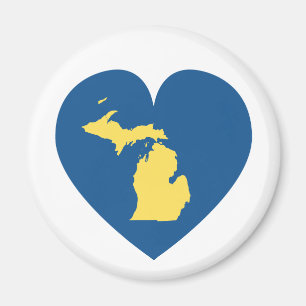 Aimant Le Michigan à l'aimant de coeur