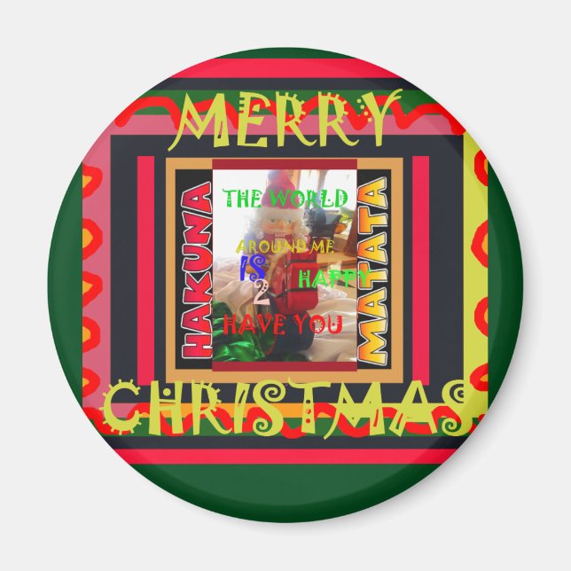 Aimant Le monde autour de moi est heureux que vous me col (Devant)