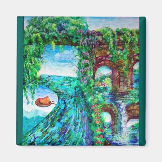 Aimant Le monde, chaque a fleuri マ à pied グ (Devant)