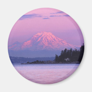 Aimant Le mont Rainier au coucher du soleil, l'état de