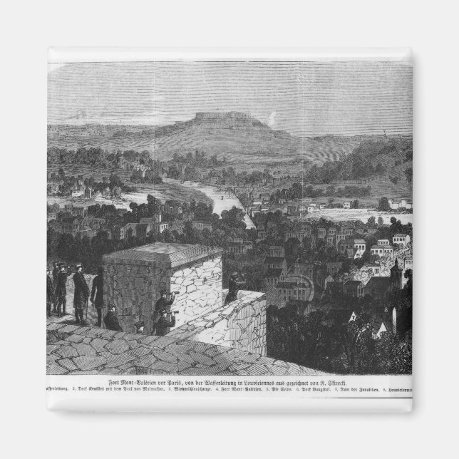 Aimant Le mont Valérien vu de Louveciennes (Devant)