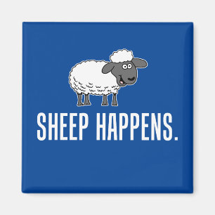 Aimant Le mouton arrive Cartoon Le mouton