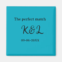Le nom du couple parfait lettre date bleu sim