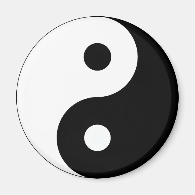 Aimant Le paisible Yin Yang (Devant)