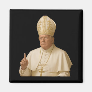 Aimant Le pape Trump drôle Trump Vatican Christian Retro