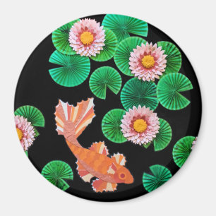 Aimant Le papier Koi Pond