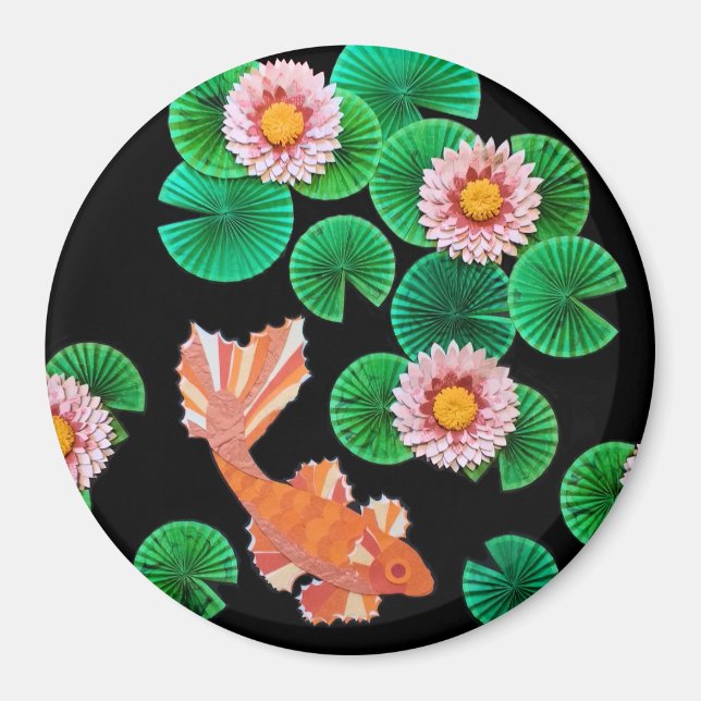 Aimant Le papier Koi Pond (Devant)