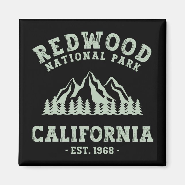 Aimant Le parc national de Redwood Californie (Devant)
