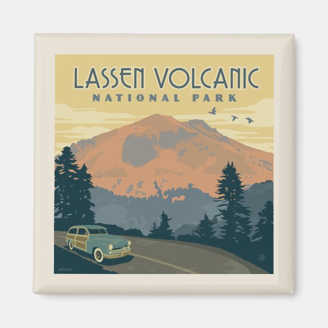 Aimant Le Parc national volcanique de Lassen | Voyage rou (Devant)