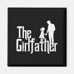 Aimant Le Parrain des Filles Drôle de Papa de Filles Fête
