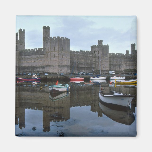 Aimant Le Pays de Galles, le château de Caernarfon, l'un  (Devant)