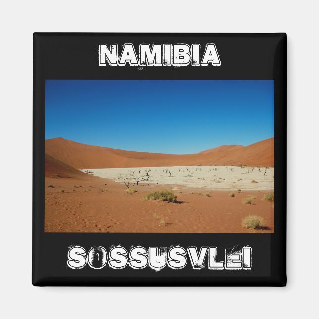 Aimant Le paysage des dunes de sable de Namibie Sossusvle (Devant)