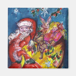 AIMANT LE PÈRE NOËL, SAC À CADEAU DE NOËL ET JOUETS