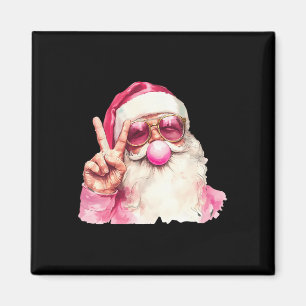 Aimant Le Père Noël souffle la bulle gomme rose Sungels C