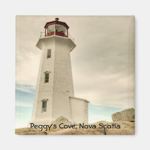 Aimant Le phare, la crique de Peggy, la Nouvelle-Écosse.