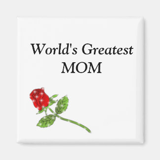 Aimant Le plus grand rose MOM du monde