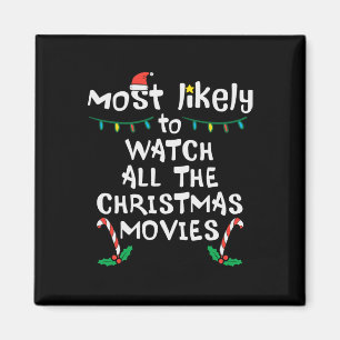 Aimant Le plus probable regarder le film de Noël Xmas Fam